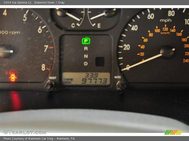 Diamond Silver / Gray 2004 Kia Optima LX