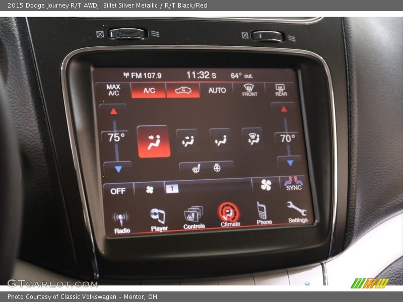 Controls of 2015 Journey R/T AWD