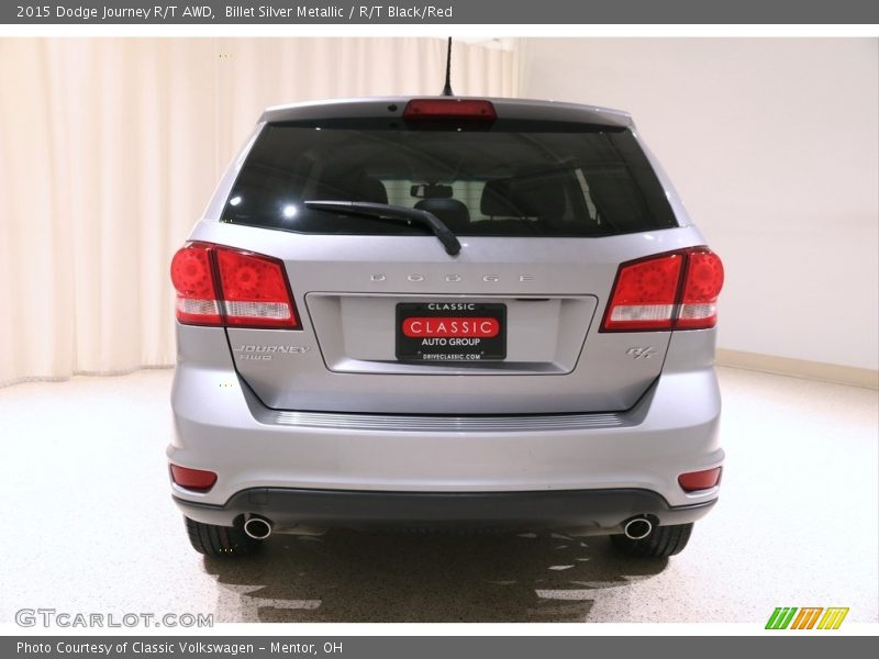Billet Silver Metallic / R/T Black/Red 2015 Dodge Journey R/T AWD