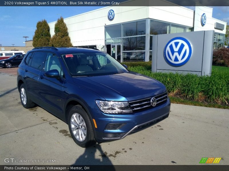 Blue Silk Metallic / Storm Gray 2020 Volkswagen Tiguan S 4MOTION