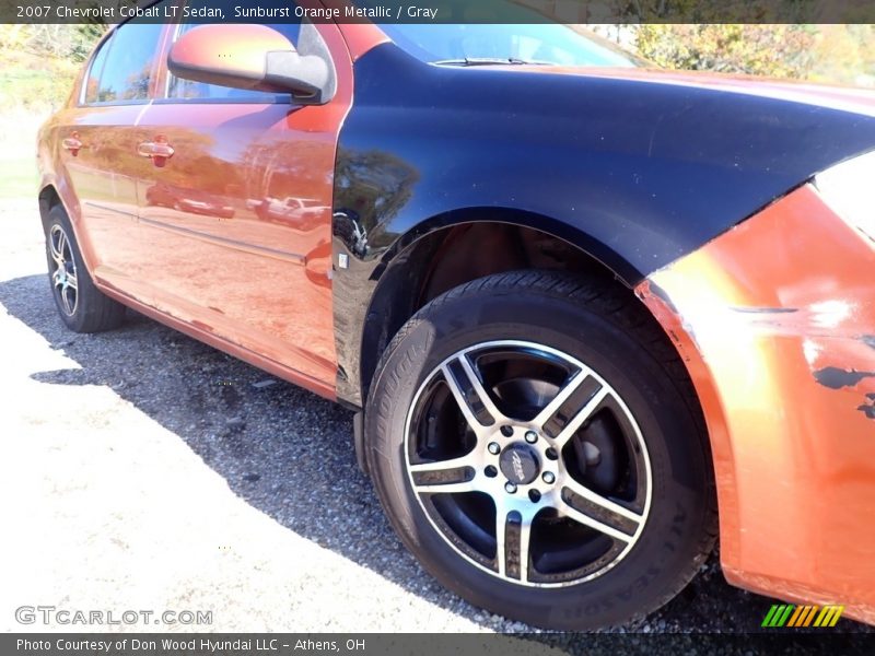 Sunburst Orange Metallic / Gray 2007 Chevrolet Cobalt LT Sedan