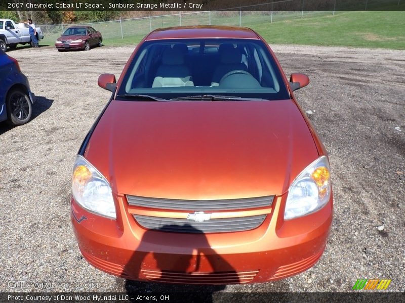 Sunburst Orange Metallic / Gray 2007 Chevrolet Cobalt LT Sedan