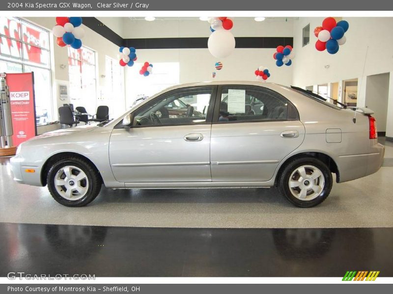 Clear Silver / Gray 2004 Kia Spectra GSX Wagon