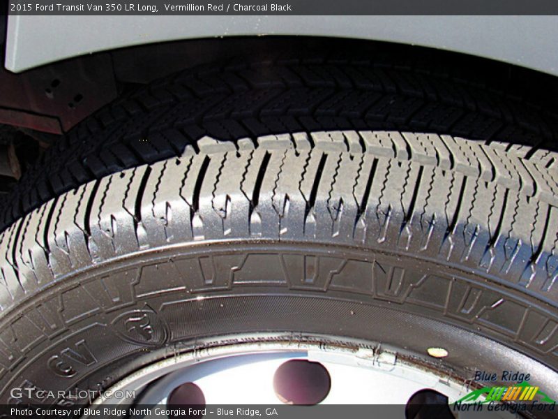 Vermillion Red / Charcoal Black 2015 Ford Transit Van 350 LR Long