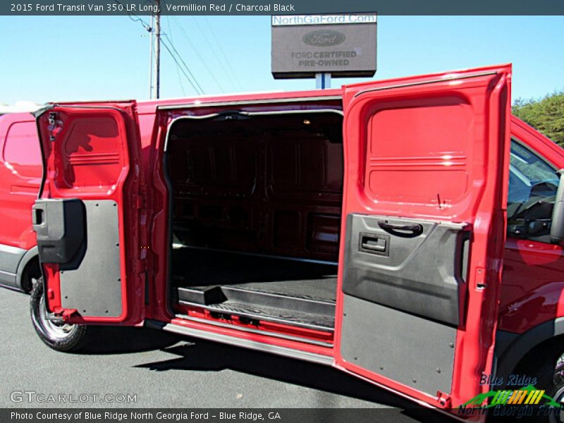 Vermillion Red / Charcoal Black 2015 Ford Transit Van 350 LR Long