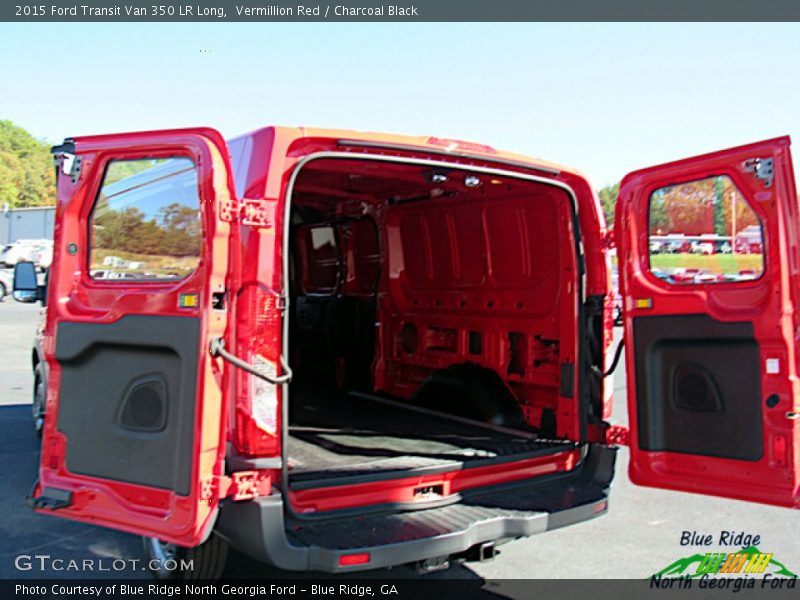Vermillion Red / Charcoal Black 2015 Ford Transit Van 350 LR Long