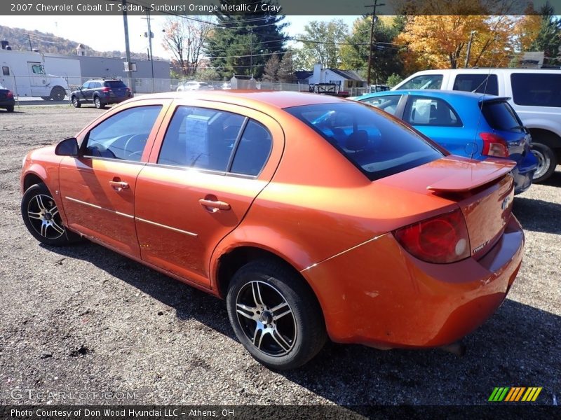 Sunburst Orange Metallic / Gray 2007 Chevrolet Cobalt LT Sedan