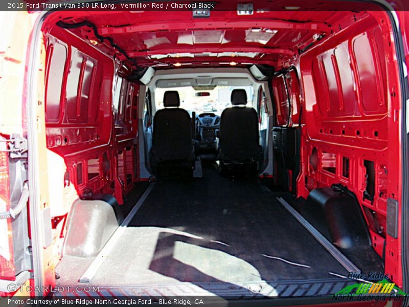 Vermillion Red / Charcoal Black 2015 Ford Transit Van 350 LR Long
