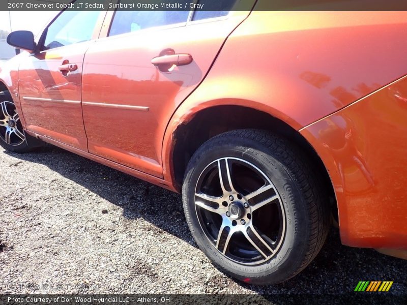 Sunburst Orange Metallic / Gray 2007 Chevrolet Cobalt LT Sedan