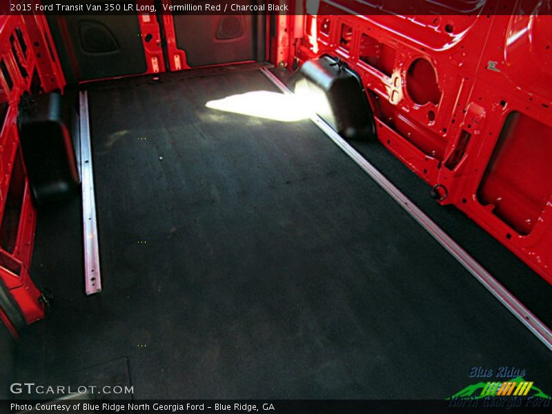 Vermillion Red / Charcoal Black 2015 Ford Transit Van 350 LR Long