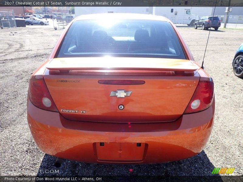 Sunburst Orange Metallic / Gray 2007 Chevrolet Cobalt LT Sedan