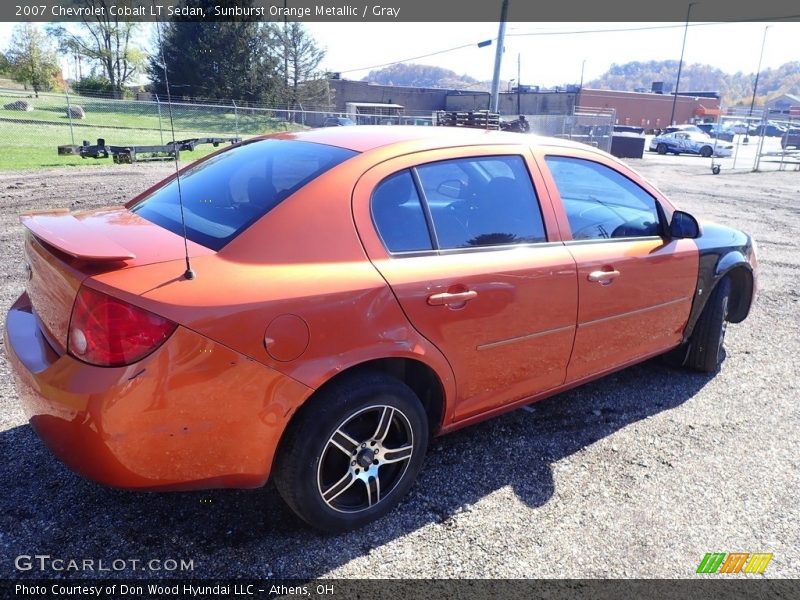 Sunburst Orange Metallic / Gray 2007 Chevrolet Cobalt LT Sedan