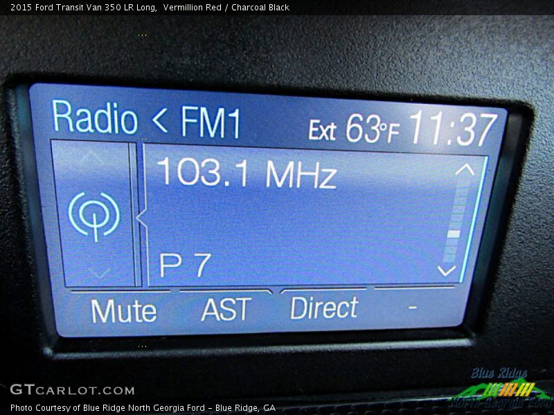 Vermillion Red / Charcoal Black 2015 Ford Transit Van 350 LR Long