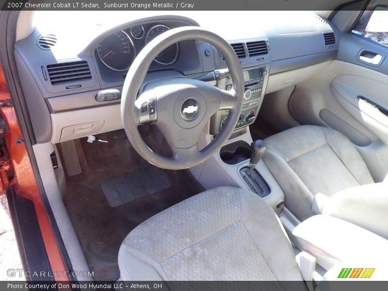 Sunburst Orange Metallic / Gray 2007 Chevrolet Cobalt LT Sedan