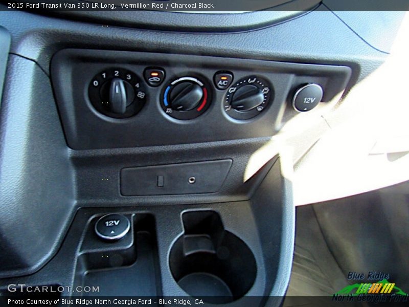 Vermillion Red / Charcoal Black 2015 Ford Transit Van 350 LR Long