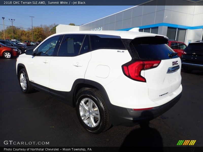 Summit White / ­Jet Black 2018 GMC Terrain SLE AWD