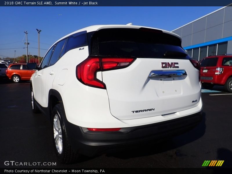 Summit White / ­Jet Black 2018 GMC Terrain SLE AWD