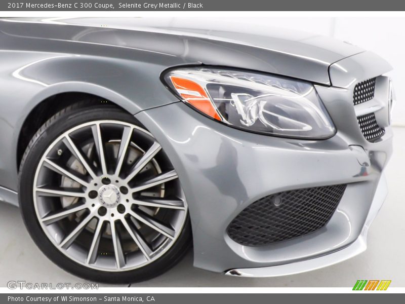 Selenite Grey Metallic / Black 2017 Mercedes-Benz C 300 Coupe