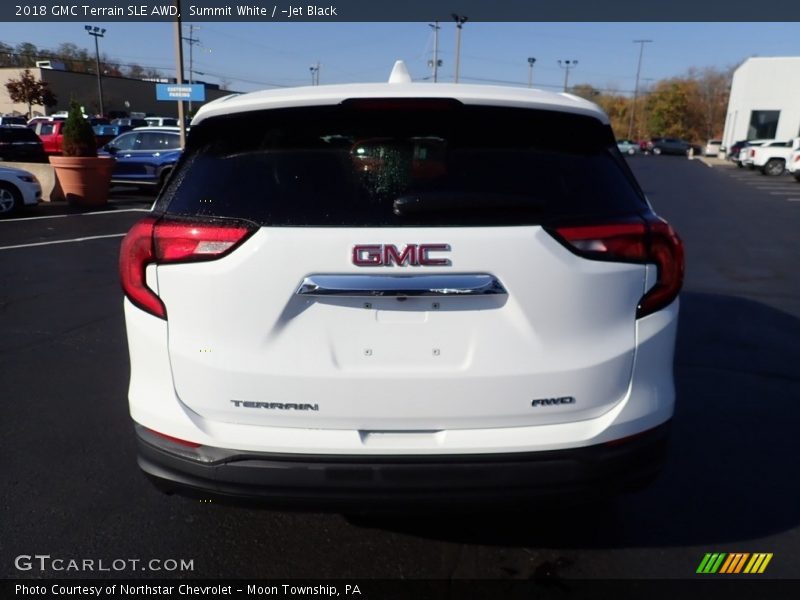 Summit White / ­Jet Black 2018 GMC Terrain SLE AWD