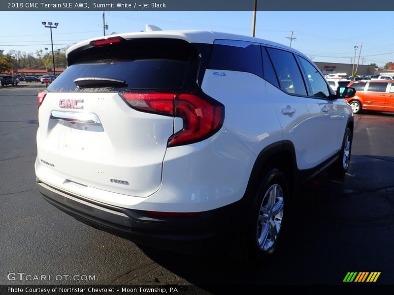 Summit White / ­Jet Black 2018 GMC Terrain SLE AWD