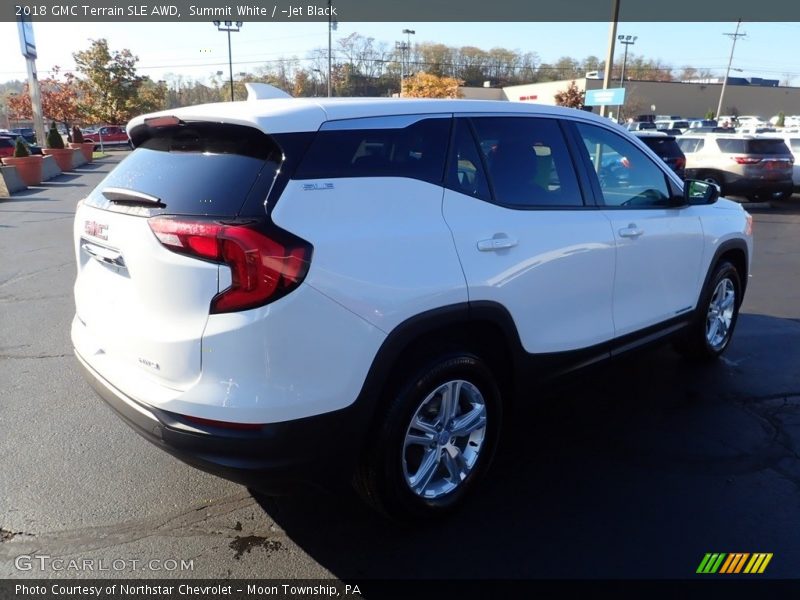 Summit White / ­Jet Black 2018 GMC Terrain SLE AWD