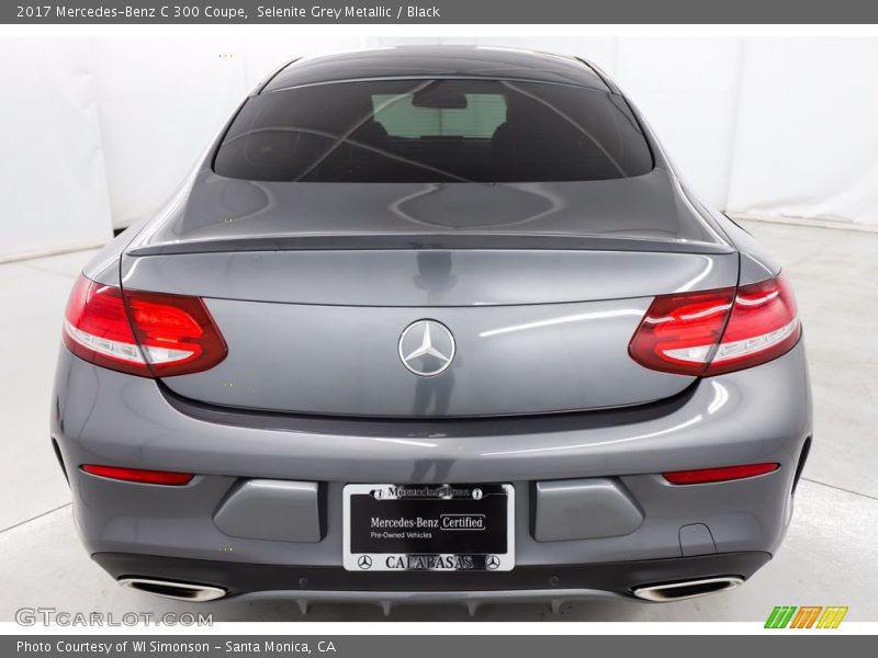 Selenite Grey Metallic / Black 2017 Mercedes-Benz C 300 Coupe