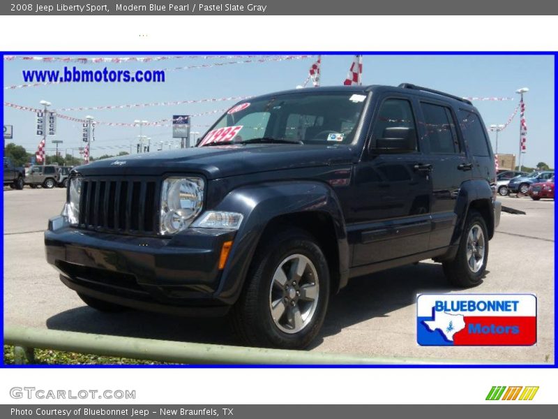 Modern Blue Pearl / Pastel Slate Gray 2008 Jeep Liberty Sport