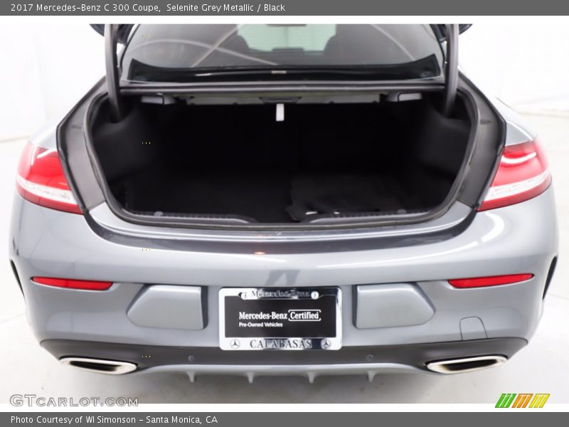 Selenite Grey Metallic / Black 2017 Mercedes-Benz C 300 Coupe