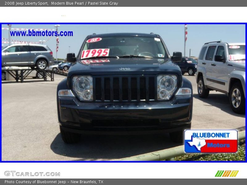 Modern Blue Pearl / Pastel Slate Gray 2008 Jeep Liberty Sport