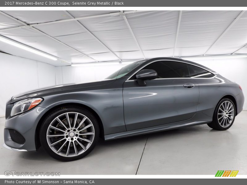 Selenite Grey Metallic / Black 2017 Mercedes-Benz C 300 Coupe