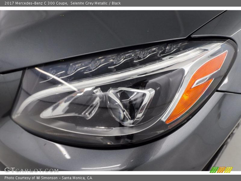 Selenite Grey Metallic / Black 2017 Mercedes-Benz C 300 Coupe