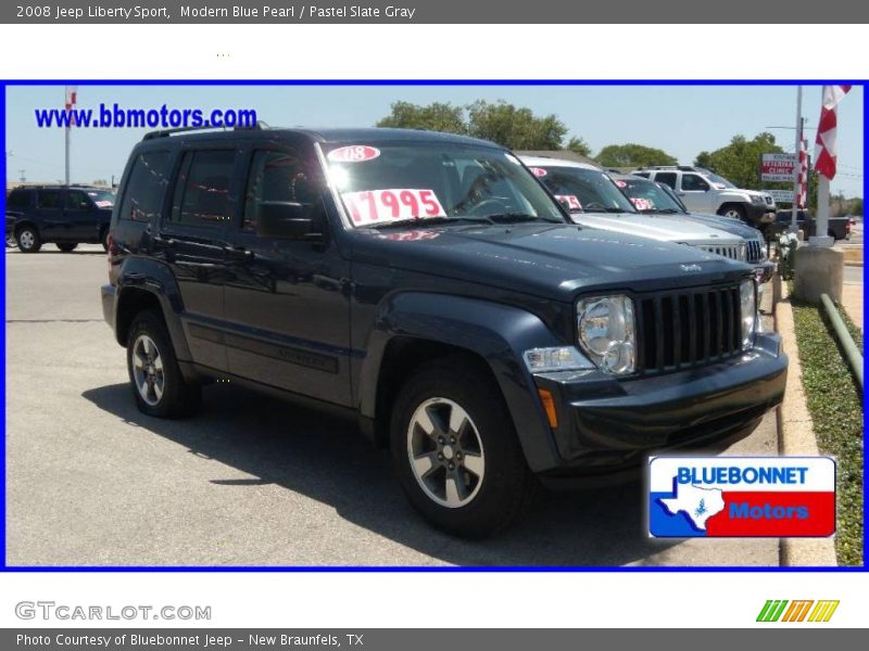 Modern Blue Pearl / Pastel Slate Gray 2008 Jeep Liberty Sport