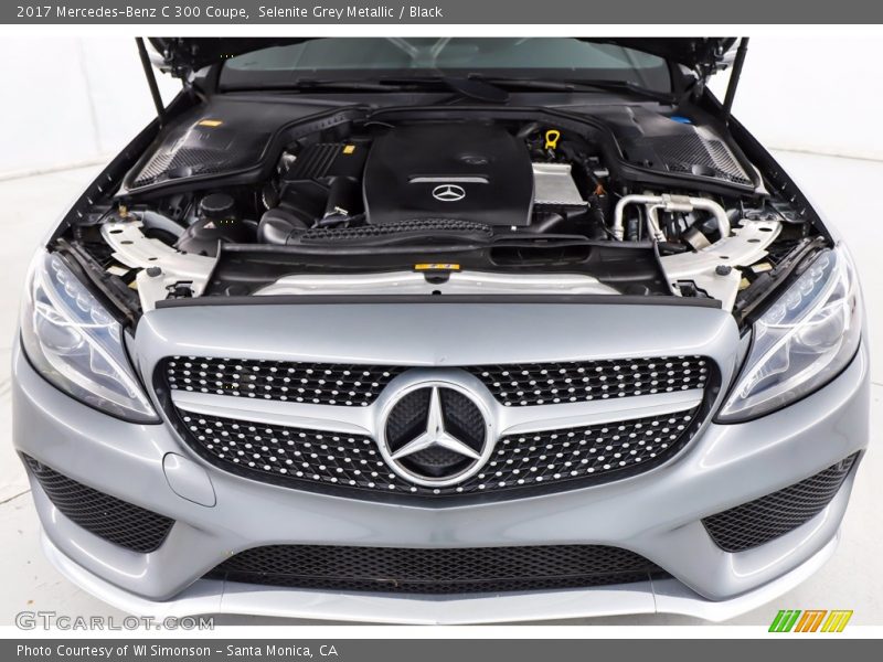 Selenite Grey Metallic / Black 2017 Mercedes-Benz C 300 Coupe