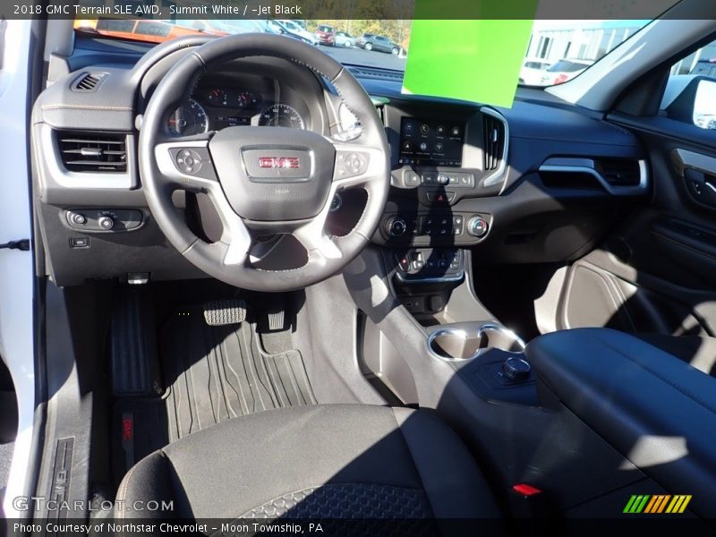 Summit White / ­Jet Black 2018 GMC Terrain SLE AWD
