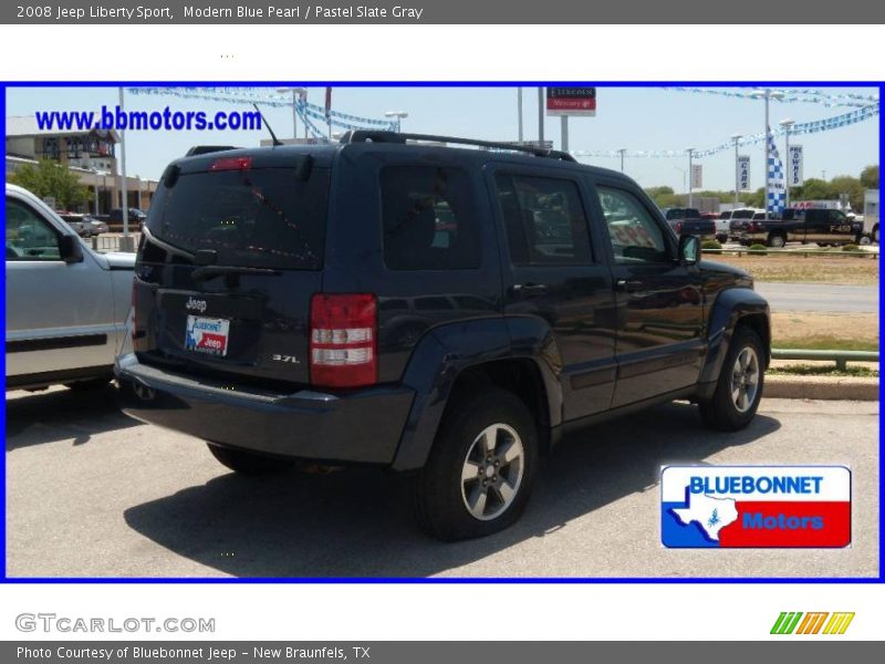 Modern Blue Pearl / Pastel Slate Gray 2008 Jeep Liberty Sport
