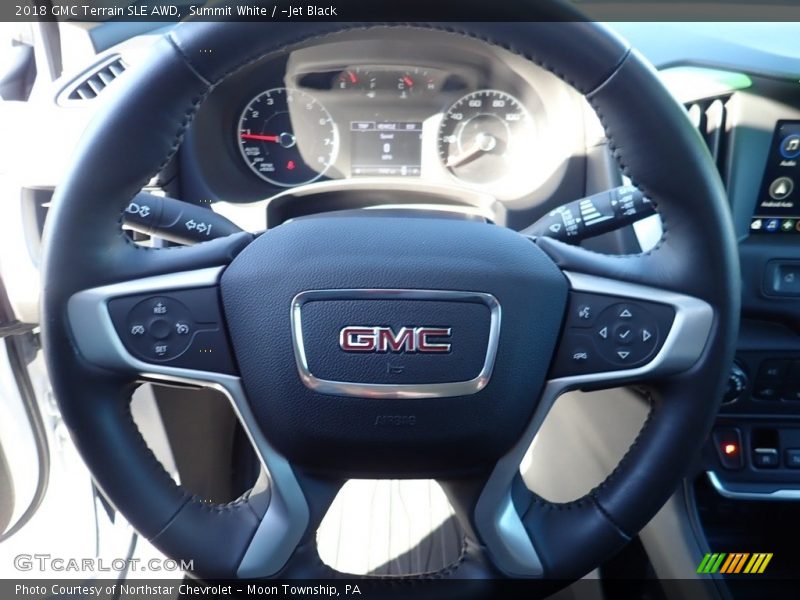 Summit White / ­Jet Black 2018 GMC Terrain SLE AWD