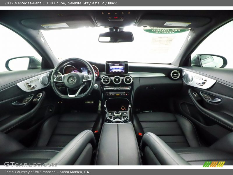 Selenite Grey Metallic / Black 2017 Mercedes-Benz C 300 Coupe