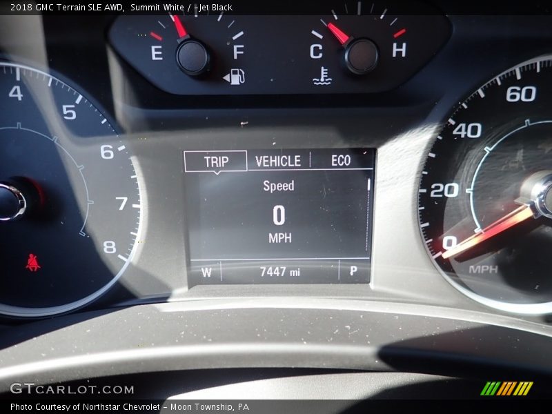 Summit White / ­Jet Black 2018 GMC Terrain SLE AWD
