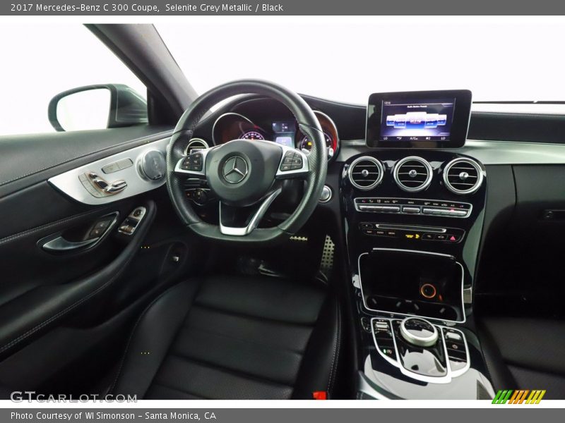 Selenite Grey Metallic / Black 2017 Mercedes-Benz C 300 Coupe