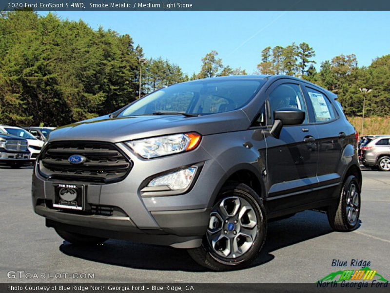 Smoke Metallic / Medium Light Stone 2020 Ford EcoSport S 4WD