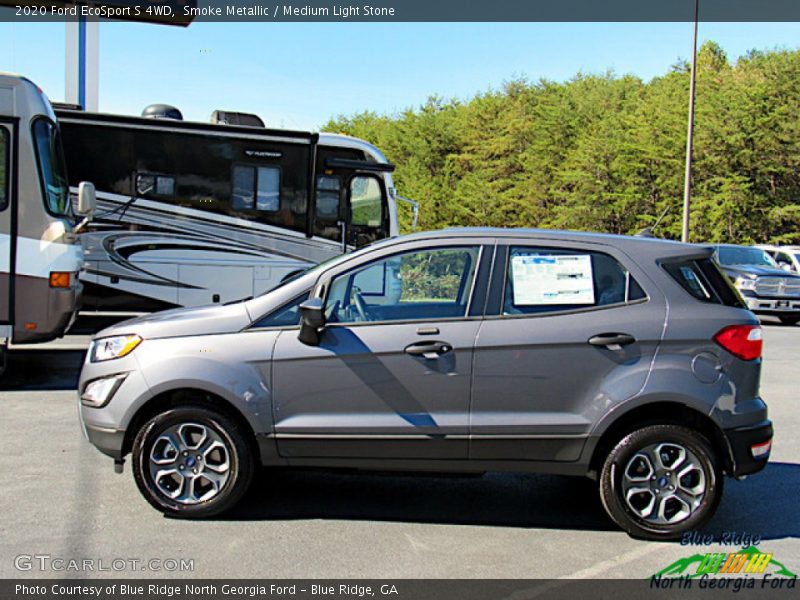 Smoke Metallic / Medium Light Stone 2020 Ford EcoSport S 4WD