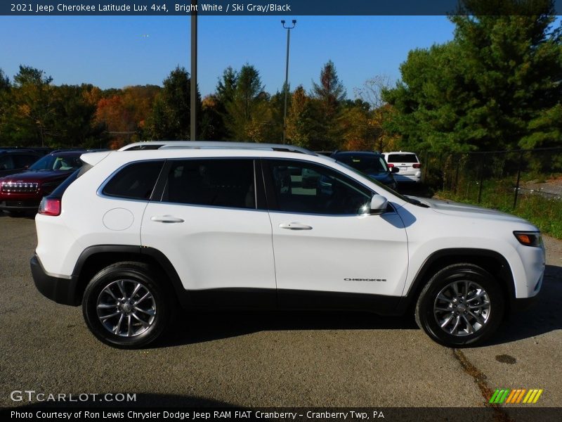 Bright White / Ski Gray/Black 2021 Jeep Cherokee Latitude Lux 4x4