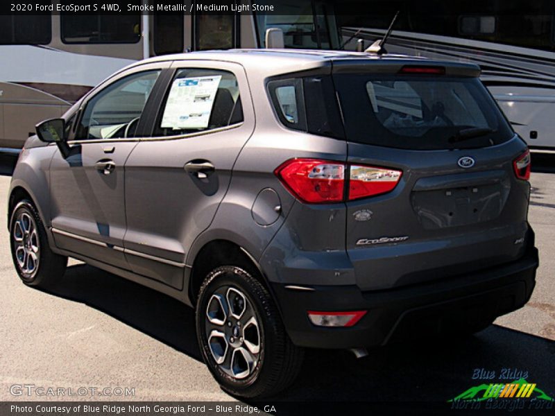 Smoke Metallic / Medium Light Stone 2020 Ford EcoSport S 4WD