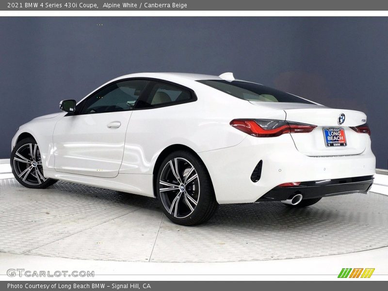 Alpine White / Canberra Beige 2021 BMW 4 Series 430i Coupe