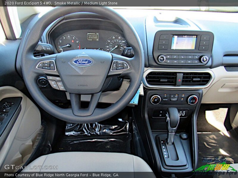 Smoke Metallic / Medium Light Stone 2020 Ford EcoSport S 4WD