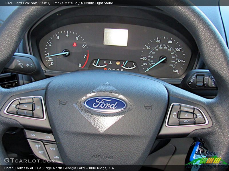 Smoke Metallic / Medium Light Stone 2020 Ford EcoSport S 4WD