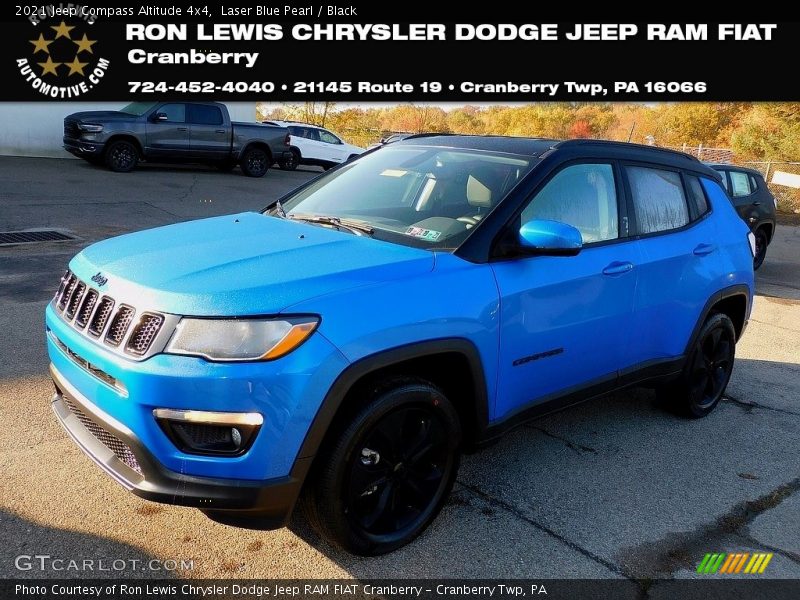 Laser Blue Pearl / Black 2021 Jeep Compass Altitude 4x4