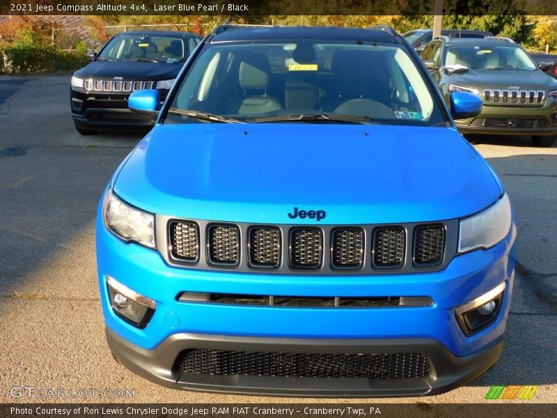 Laser Blue Pearl / Black 2021 Jeep Compass Altitude 4x4