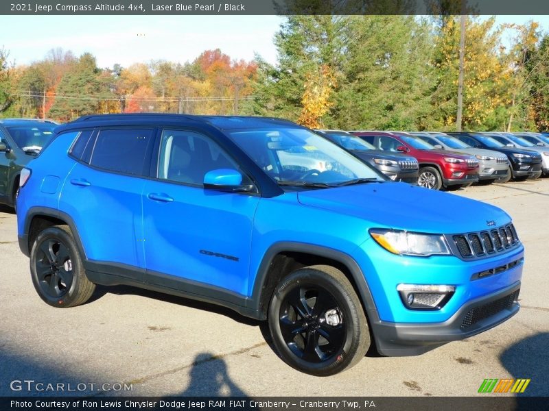 Laser Blue Pearl / Black 2021 Jeep Compass Altitude 4x4