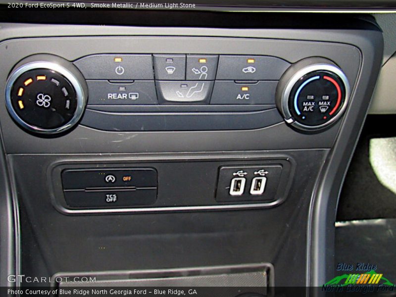 Smoke Metallic / Medium Light Stone 2020 Ford EcoSport S 4WD